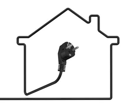Electrification of the house Illustration
