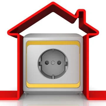 Electrification of the house 스톡 일러스트