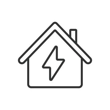 Electrification, in line design. Electrification, electric, power, energy on Illustrazione stock