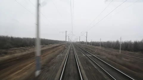 Electrified railway footage 動画素材 95100554