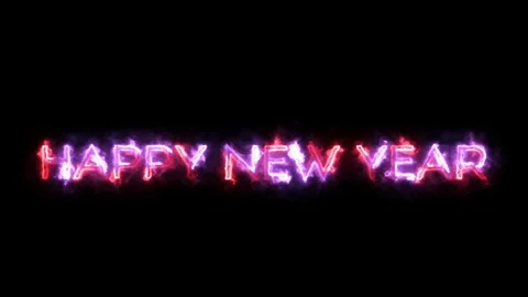 Electrifying "2026" plasma-glow animation featuring vibrant Stock Footage 321878440