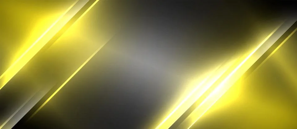 An electrifying atmosphere with glowing yellow lines on a black background 스톡 일러스트