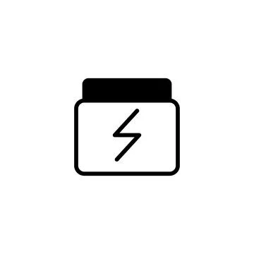 Electrifying digital icon conveying power and energy with a contemporary gr.. 스톡 일러스트