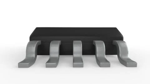 Electrionic Circuit Chip Package SSOP 3d illustration 스톡 일러스트