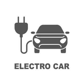 Electro car icon. Logo element illustration. Electro car symbol design Illustrazione stock