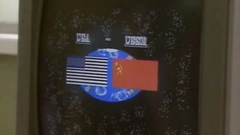 Electro computers. Children are taught to work with computers.. 1980s (6) Stock Footage 235855301