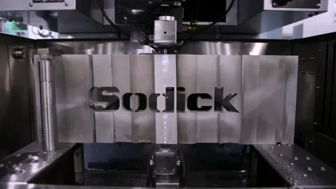 Electro Discharge Precision Wire Cutting Machine Stock Footage 144044465