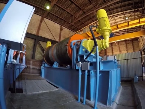 Electro engine in the workshop Video stock 77518581