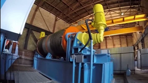 Electro engine in the workshop Stock-Footage 77519871