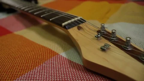 Electro guitar. Panorama Stock Footage 71092353
