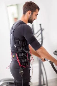 Electro muscle stimulation Stock Photos