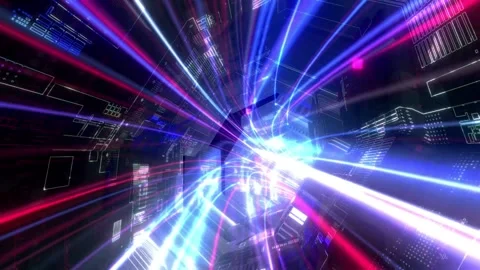 Electro-nature-tubes-1v hd loop1min Stock Footage 145982746