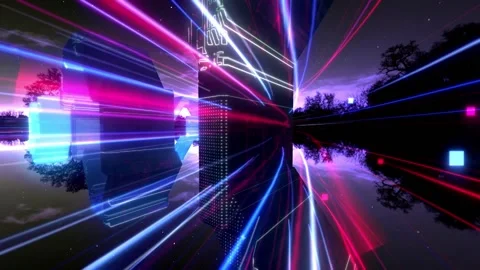 Electro-nature-tubes-3v hd loop Stock Footage 145982801