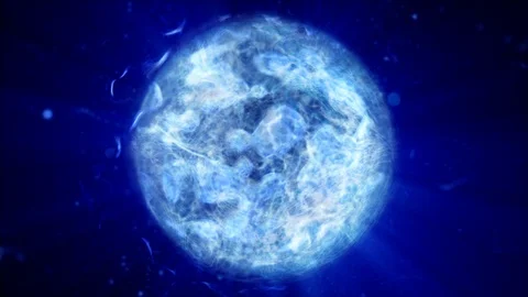 Electro Sphere Pulsating Water Drop Stock Footage 112574172