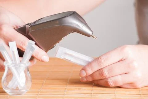 Electroacupuncture device and needles Stock Photos