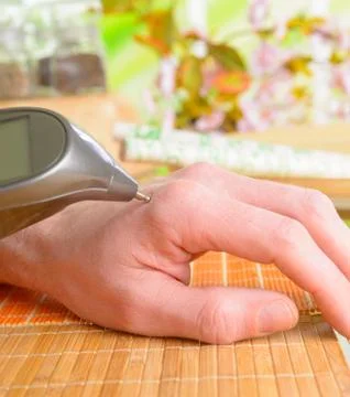 Electroacupuncture finding a point Stock Photos