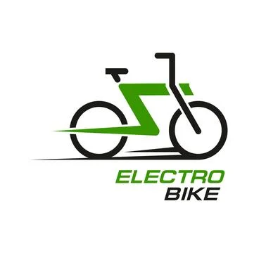 Electrobike icon. Clean vector silhouette Stock Illustration
