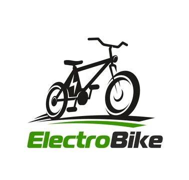 Electrobike icon, electric bicycle emblem Stock Illustration