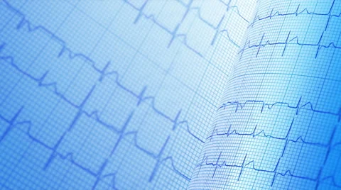 Electrocardiogram, ECG background. LOOP. Stock Footage 61467360