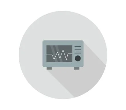 Electrocardiogram icon illustrated in vector on white background Stock Illustration