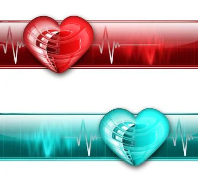 Electrocardiogram Stock Illustration