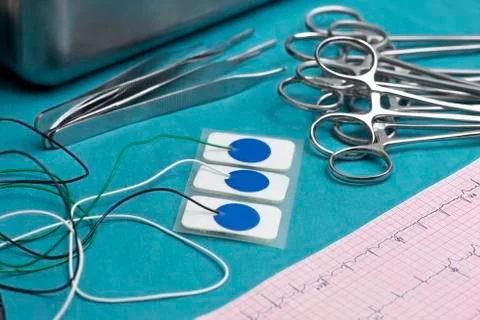 Electrocardiogram leads Stock Photos