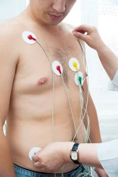 Electrocardiogram making Stock Photos