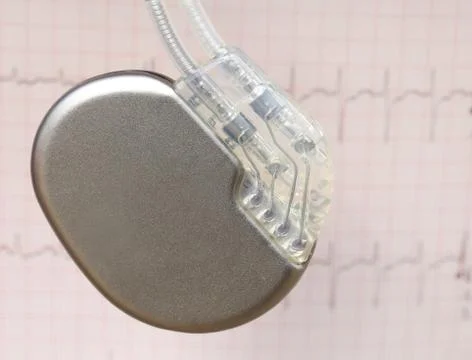 Electrocardiograph with pacemaker Stock Photos