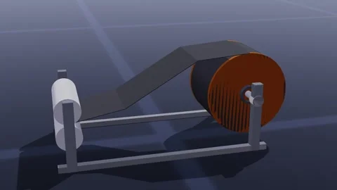 Electrode roll battery 3d loop 3D animation seamless loop 스톡 동영상 341779491