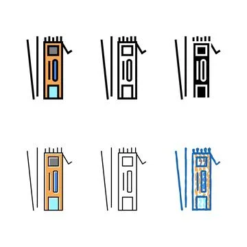 Electrodes for welding color icon vector looks Stock Illustration