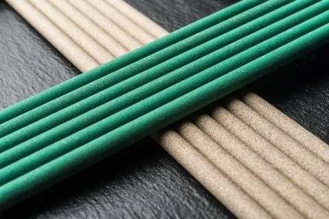 Electrodes for welding, different Foto stock