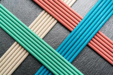 Electrodes for welding, different Stock Photos