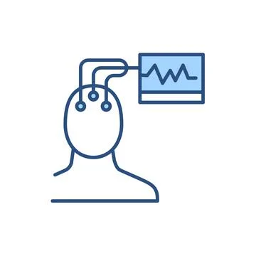 Electroencephalography related vector icon. 스톡 일러스트