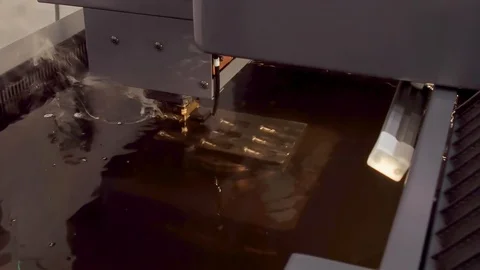 Electroerosive CNC EDM machine in the process. Stock Footage 91105016