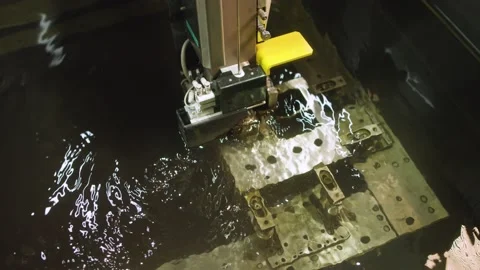 Electroerosive processing of metal Stock Footage 172187112