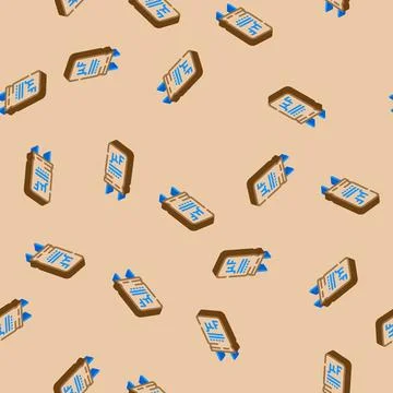 Electrolytic capacitor electronic component isometric icon seamless pattern Stock Illustration