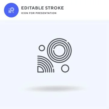 Electromagnetic icon vector, filled flat sign, solid pictogram isolated on white Stock Illustration