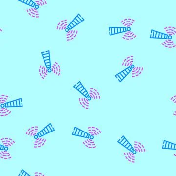 Electromagnetic interference label vector seamless pattern Stock Illustration