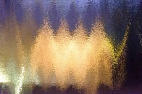 Electromagnetic lines and impulses texture on multi-colored ribbed glass Stock Photos