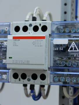 Electromagnetic relay. Stock Photos