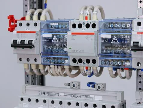 Electromagnetic relay. Stock Photos