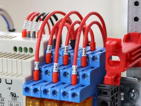 Electromagnetic relay. Stock Photos