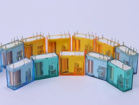 Electromagnetic relay. Stock Photos