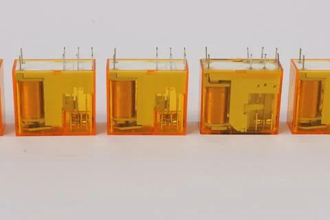 Electromagnetic relay. Stock Photos