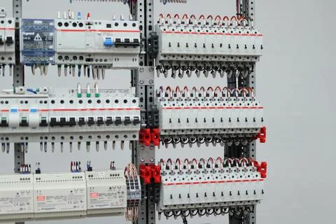 Electromagnetic relay. Stock Photos