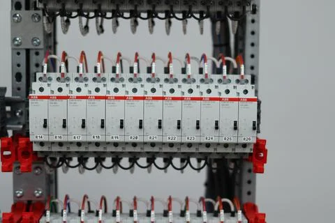 Electromagnetic relay. Stock Photos