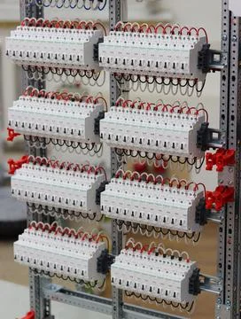 Electromagnetic relay. Stock Photos