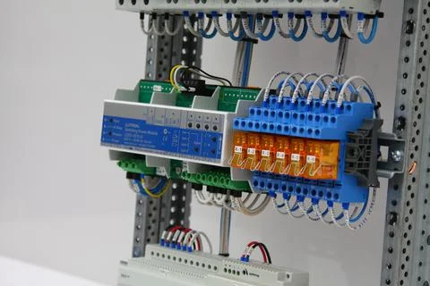 Electromagnetic relay. Stock Photos