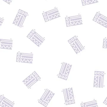 Electromagnetic waves checking equipment glyph vector seamless pattern 스톡 일러스트