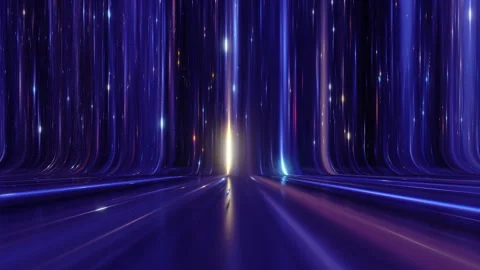 Electron impulses glide through optical flow. Stock Footage 260008842